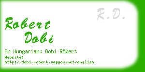 robert dobi business card