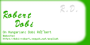 robert dobi business card